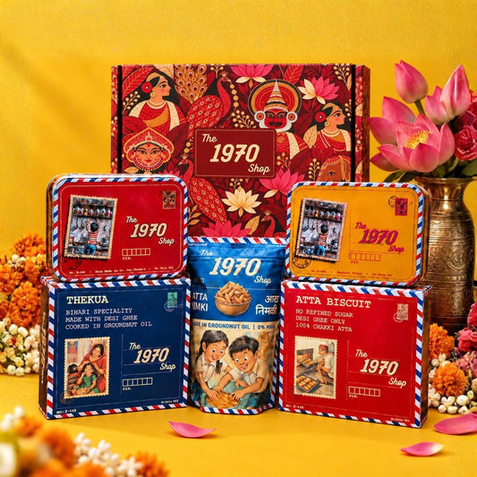 Lokrang Folk Art Box - 1970 Heritage Collection: Classic Diwali Hamper
