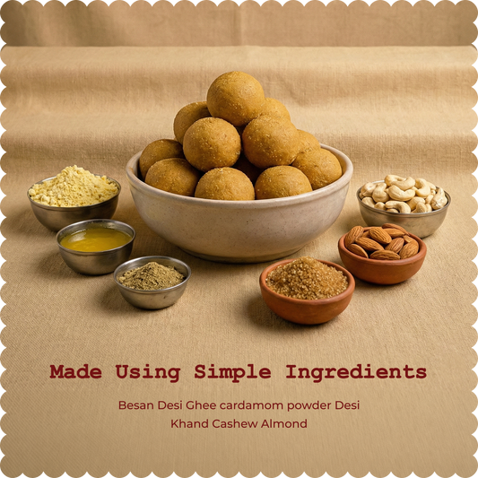 Besan Laddoo (Desi Ghee)