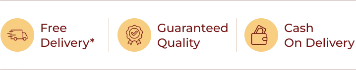 Free delivery, guaranteed quality, cash on delivery