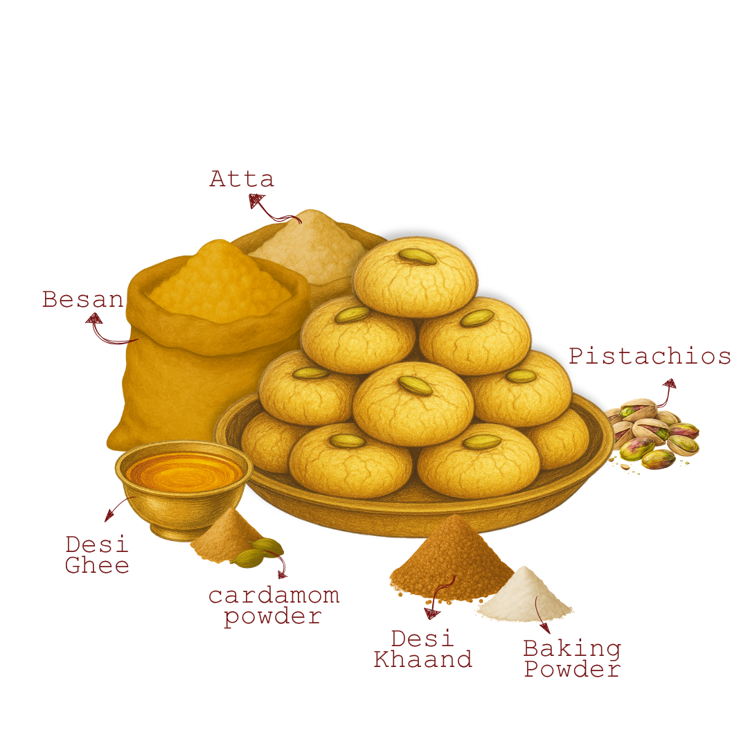 Besan Nankhatai Cookie