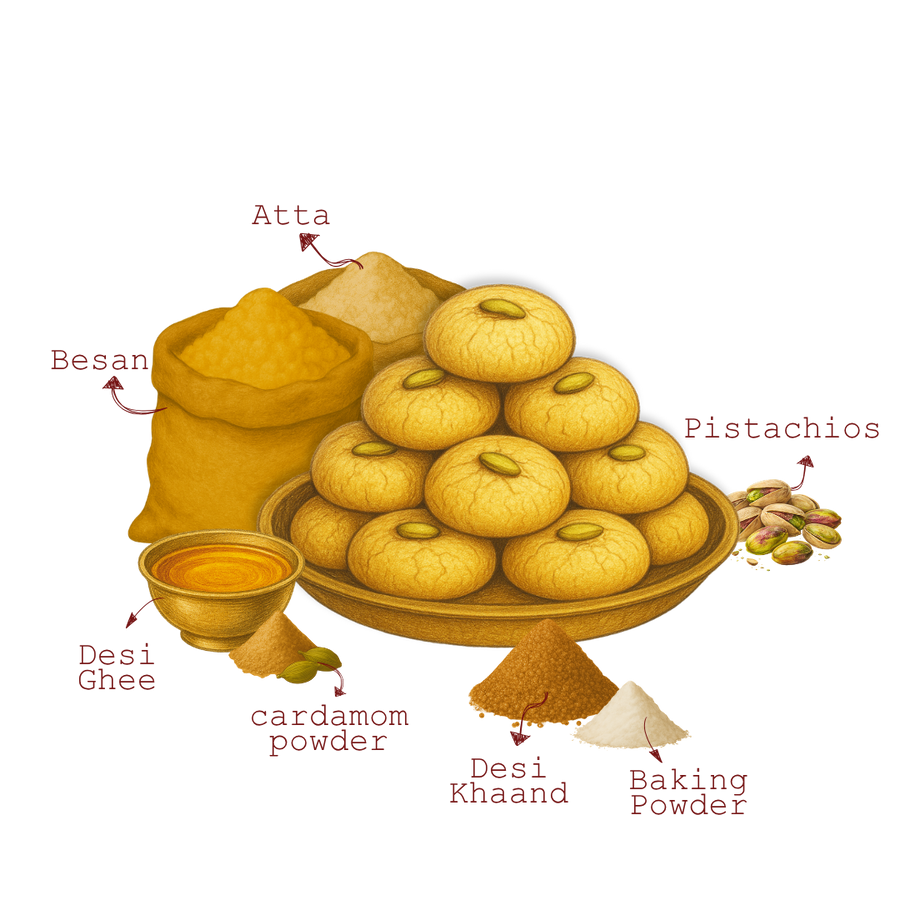 Besan Nankhatai Cookie