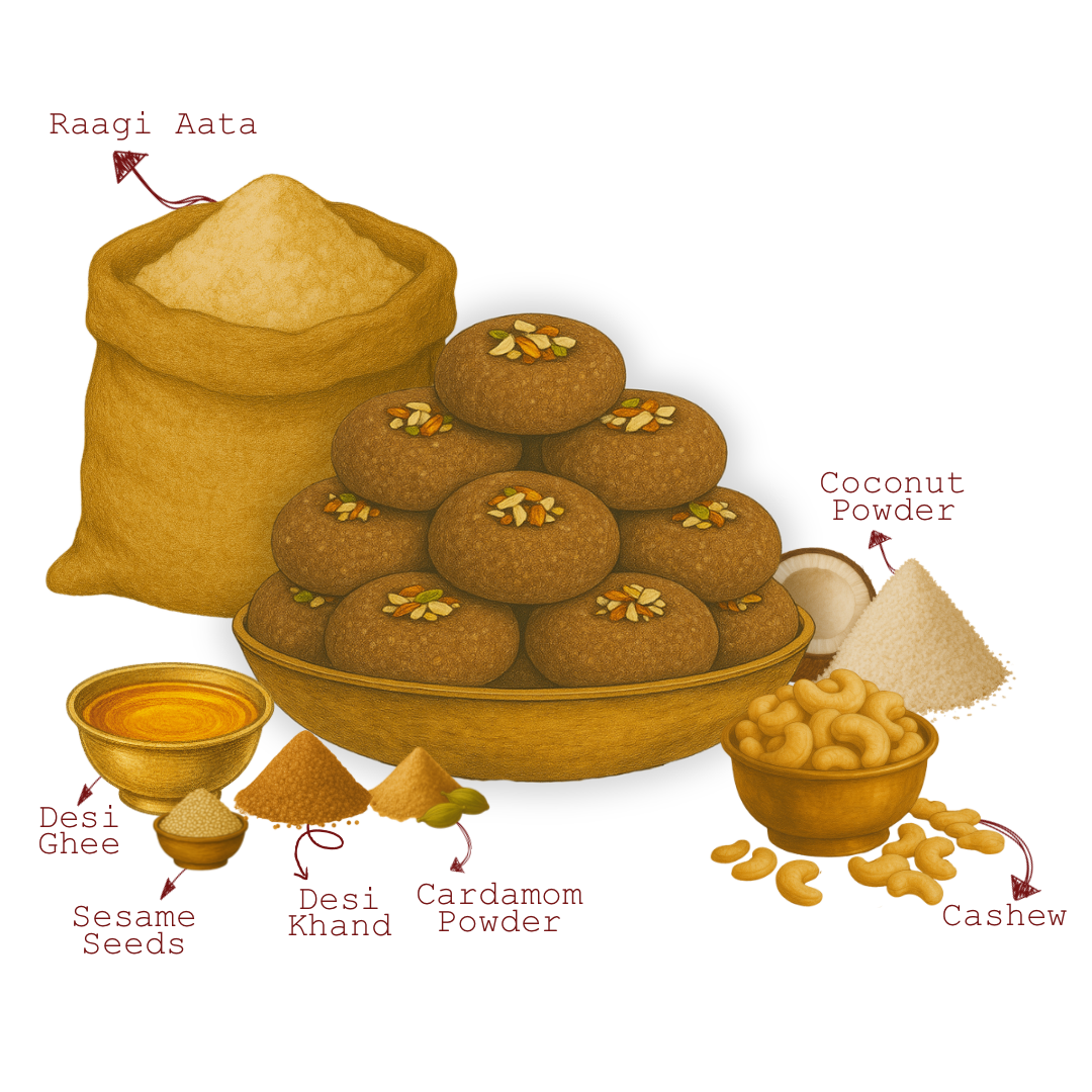 Raagi Nankhatai Cookies (Millet, Eggless)