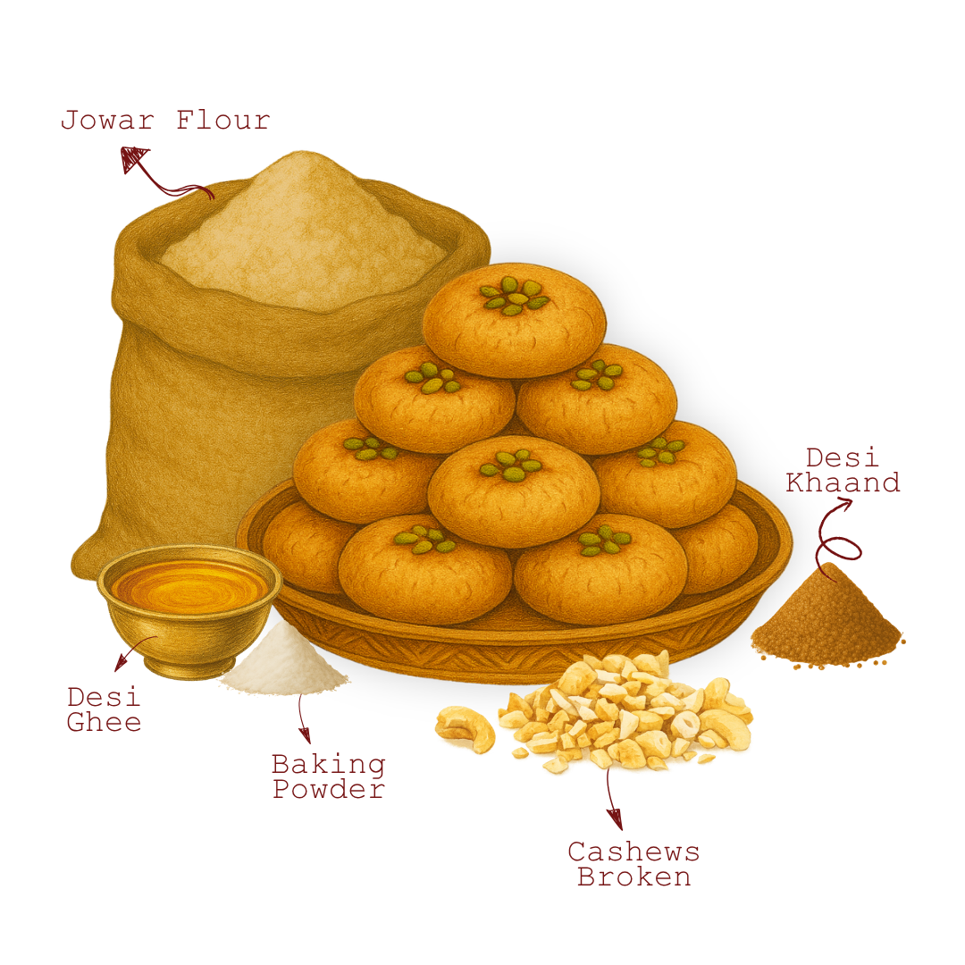 Jowar Nankhatai Millet Cookie