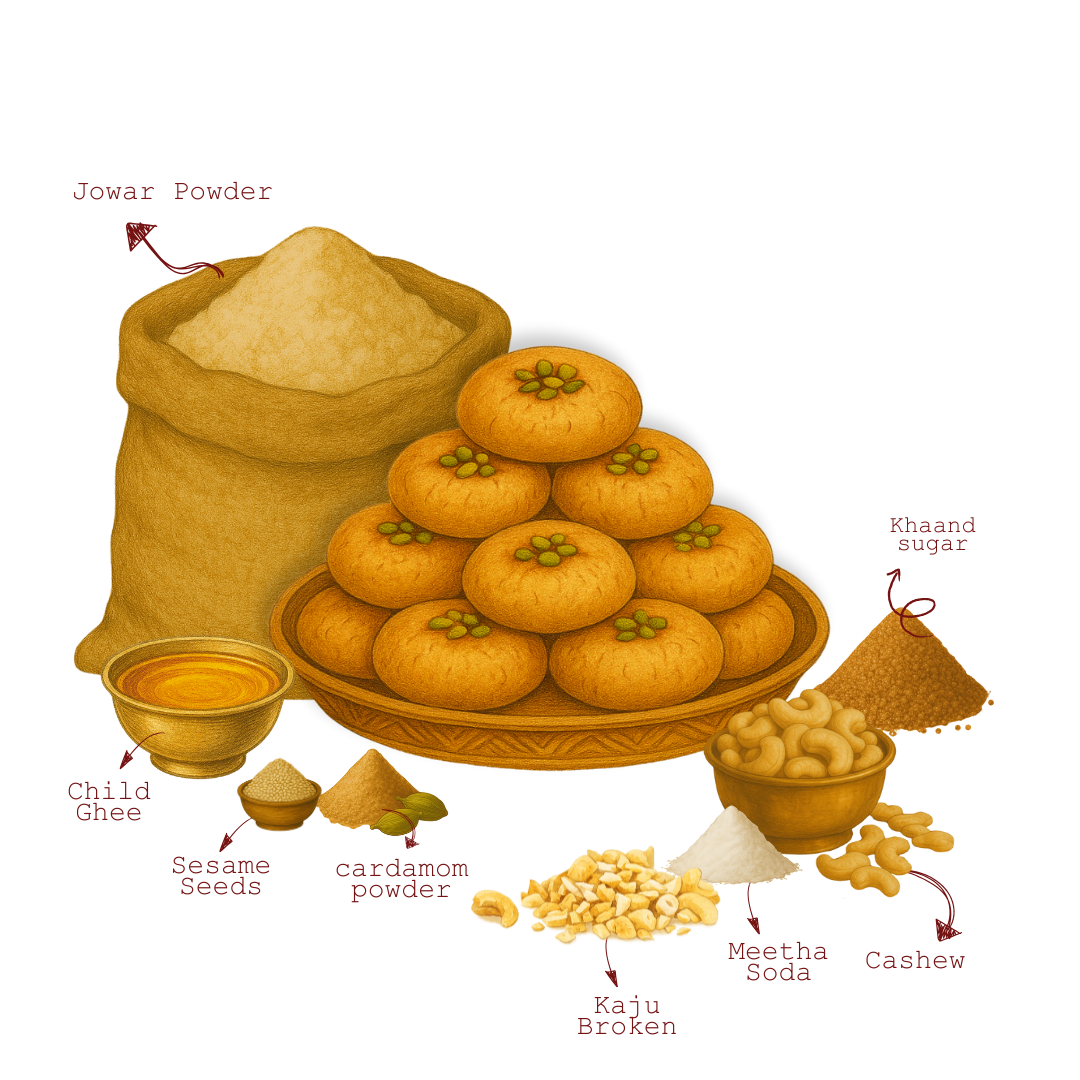 Jowar Nankhatai Millet Cookie