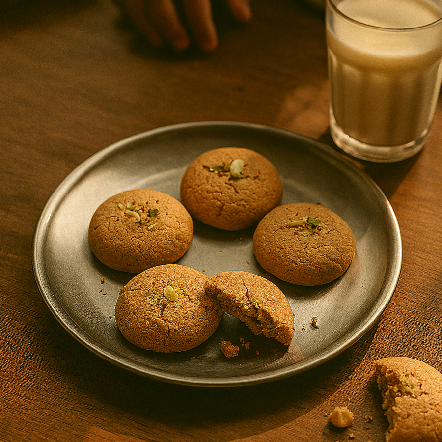 Jowar Nankhatai Cookies (Millet, Eggless)