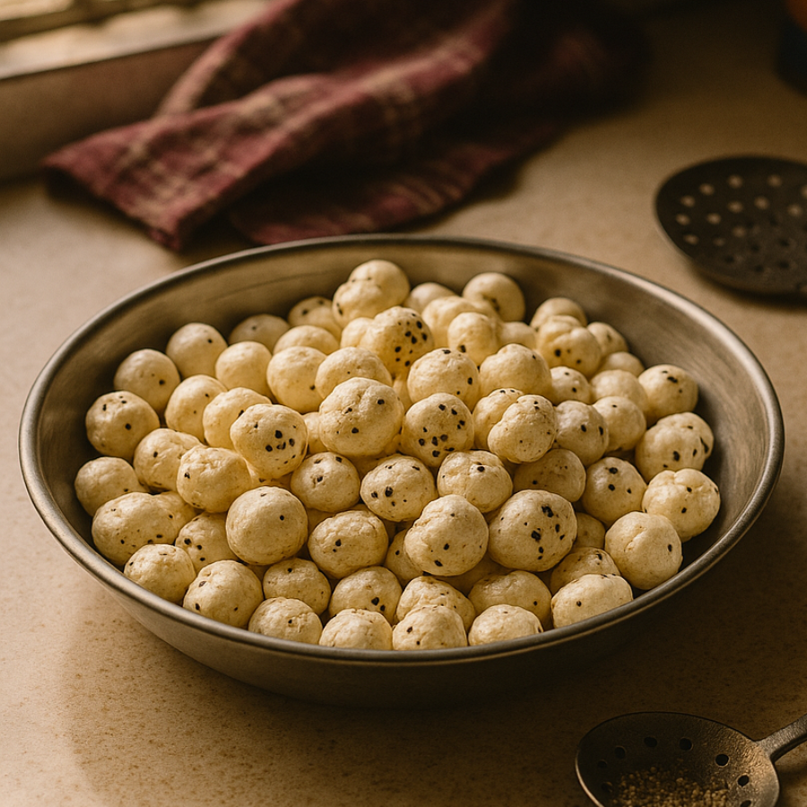 Salt and Pepper Makhana (Roasted Foxnuts)