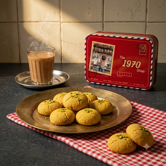 Besan Nankhatai Cookies (Eggless)