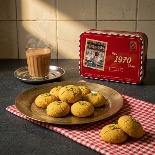 Besan Nankhatai Cookies (Eggless)
