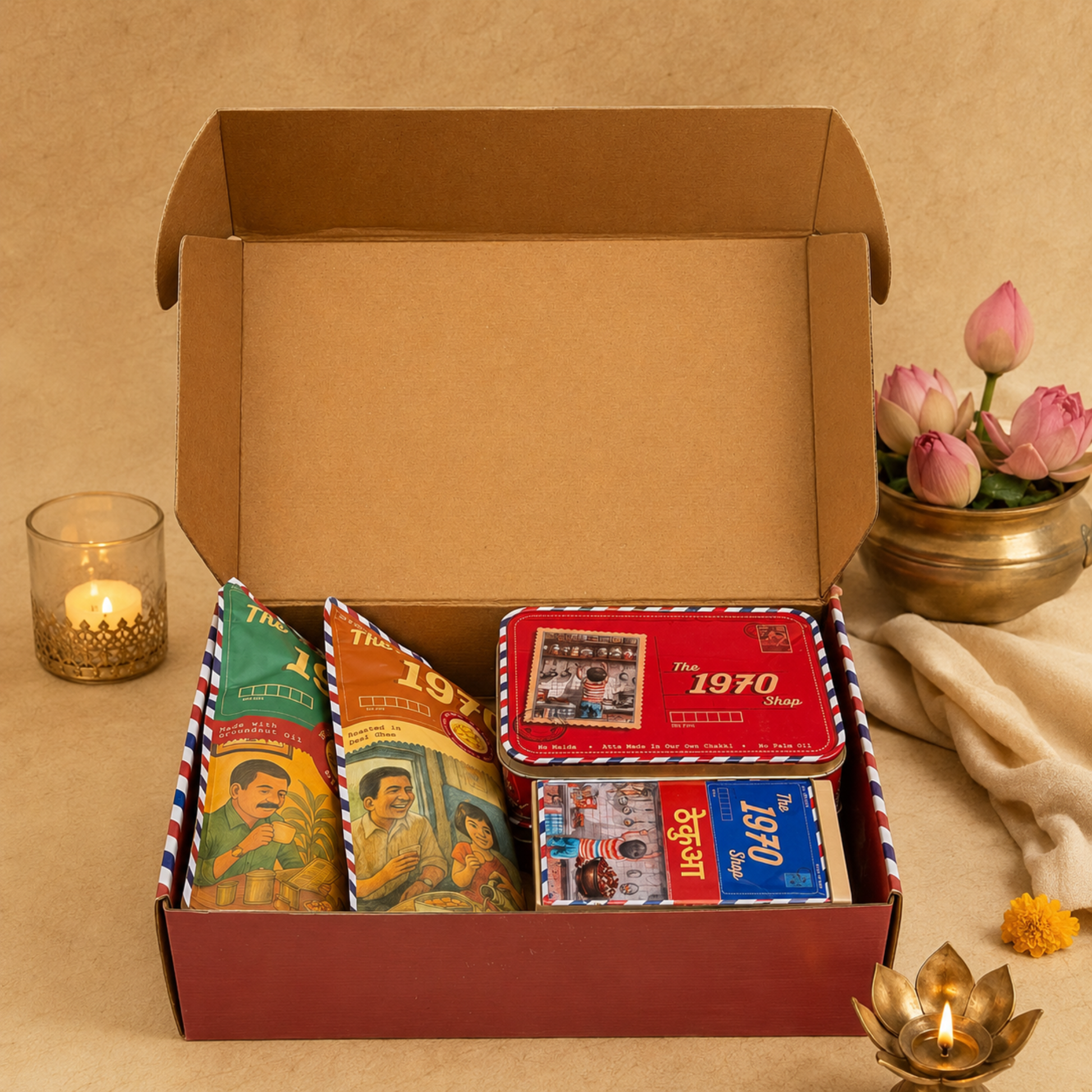 Chai Ke Bahane Rakhi hamper from The 1970 Shop