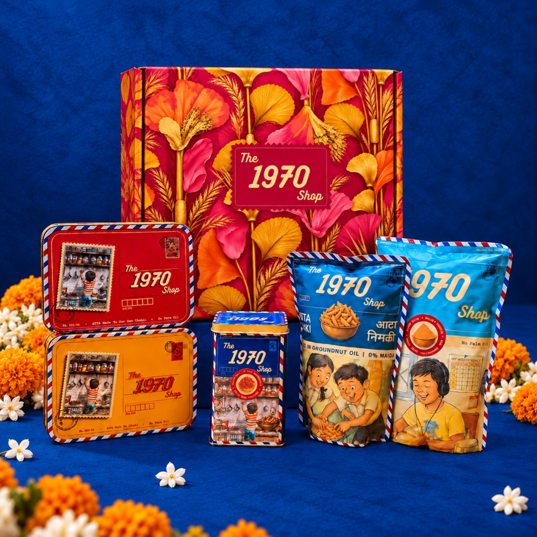 Gulabi Leher Diwali Box - Indian Tradition Diwali Gift Hamper